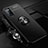 Ultra-thin Silicone Gel Soft Case Cover with Magnetic Finger Ring Stand A02 for Oppo A72