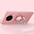 Ultra-thin Silicone Gel Soft Case Cover with Magnetic Finger Ring Stand A02 for Oppo Ace2