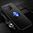 Ultra-thin Silicone Gel Soft Case Cover with Magnetic Finger Ring Stand A02 for Vivo Nex 3 Blue and Black