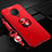Ultra-thin Silicone Gel Soft Case Cover with Magnetic Finger Ring Stand A02 for Vivo Nex 3S Red