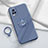 Ultra-thin Silicone Gel Soft Case Cover with Magnetic Finger Ring Stand A02 for Vivo V20 Pro 5G