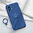 Ultra-thin Silicone Gel Soft Case Cover with Magnetic Finger Ring Stand A02 for Vivo X51 5G