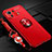 Ultra-thin Silicone Gel Soft Case Cover with Magnetic Finger Ring Stand A02 for Xiaomi Mi 11 Pro 5G