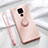 Ultra-thin Silicone Gel Soft Case Cover with Magnetic Finger Ring Stand A03 for Huawei Mate 30 Lite