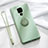 Ultra-thin Silicone Gel Soft Case Cover with Magnetic Finger Ring Stand A03 for Huawei Mate 30 Lite Green