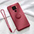 Ultra-thin Silicone Gel Soft Case Cover with Magnetic Finger Ring Stand A03 for Huawei Nova 5z Red Wine