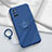 Ultra-thin Silicone Gel Soft Case Cover with Magnetic Finger Ring Stand A03 for Oppo A72