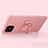 Ultra-thin Silicone Gel Soft Case Cover with Magnetic Finger Ring Stand A03 for Oppo A92s 5G