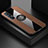Ultra-thin Silicone Gel Soft Case Cover with Magnetic Finger Ring Stand A03 for Oppo Find X2 Neo