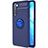 Ultra-thin Silicone Gel Soft Case Cover with Magnetic Finger Ring Stand A03 for Oppo K7 5G Blue