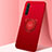 Ultra-thin Silicone Gel Soft Case Cover with Magnetic Finger Ring Stand A03 for Realme X50 Pro 5G