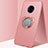 Ultra-thin Silicone Gel Soft Case Cover with Magnetic Finger Ring Stand A03 for Vivo Nex 3 Rose Gold