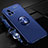 Ultra-thin Silicone Gel Soft Case Cover with Magnetic Finger Ring Stand A03 for Vivo V20 Pro 5G