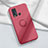 Ultra-thin Silicone Gel Soft Case Cover with Magnetic Finger Ring Stand A03 for Vivo Y50