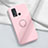 Ultra-thin Silicone Gel Soft Case Cover with Magnetic Finger Ring Stand A03 for Vivo Y50