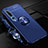 Ultra-thin Silicone Gel Soft Case Cover with Magnetic Finger Ring Stand A03 for Xiaomi Mi 10 Pro