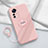 Ultra-thin Silicone Gel Soft Case Cover with Magnetic Finger Ring Stand A03 for Xiaomi Mi 12S Pro 5G Pink