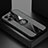 Ultra-thin Silicone Gel Soft Case Cover with Magnetic Finger Ring Stand A04 for Apple iPhone 13 Pro Max Gray