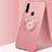 Ultra-thin Silicone Gel Soft Case Cover with Magnetic Finger Ring Stand A04 for Oppo A8