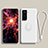 Ultra-thin Silicone Gel Soft Case Cover with Magnetic Finger Ring Stand A04 for Samsung Galaxy S21 5G White