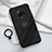 Ultra-thin Silicone Gel Soft Case Cover with Magnetic Finger Ring Stand A04 for Vivo Nex 3 5G Black