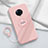 Ultra-thin Silicone Gel Soft Case Cover with Magnetic Finger Ring Stand A04 for Vivo Nex 3 5G Pink