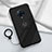 Ultra-thin Silicone Gel Soft Case Cover with Magnetic Finger Ring Stand A04 for Vivo Nex 3S Black