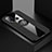 Ultra-thin Silicone Gel Soft Case Cover with Magnetic Finger Ring Stand A04 for Vivo Y50 Black