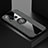 Ultra-thin Silicone Gel Soft Case Cover with Magnetic Finger Ring Stand A04 for Vivo Y50 Gray