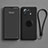 Ultra-thin Silicone Gel Soft Case Cover with Magnetic Finger Ring Stand A04 for Xiaomi Mi 11 Pro 5G Black