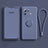 Ultra-thin Silicone Gel Soft Case Cover with Magnetic Finger Ring Stand A04 for Xiaomi Mi 11 Pro 5G Lavender Gray