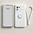 Ultra-thin Silicone Gel Soft Case Cover with Magnetic Finger Ring Stand A04 for Xiaomi Mi 11 Pro 5G White