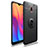 Ultra-thin Silicone Gel Soft Case Cover with Magnetic Finger Ring Stand A04 for Xiaomi Redmi 8A Black