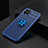 Ultra-thin Silicone Gel Soft Case Cover with Magnetic Finger Ring Stand A05 for Apple iPhone 13