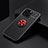 Ultra-thin Silicone Gel Soft Case Cover with Magnetic Finger Ring Stand A05 for Apple iPhone 13 Pro