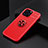 Ultra-thin Silicone Gel Soft Case Cover with Magnetic Finger Ring Stand A05 for Apple iPhone 13 Pro