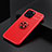 Ultra-thin Silicone Gel Soft Case Cover with Magnetic Finger Ring Stand A05 for Apple iPhone 14 Pro
