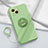 Ultra-thin Silicone Gel Soft Case Cover with Magnetic Finger Ring Stand A06 for Apple iPhone 13 Mini