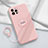 Ultra-thin Silicone Gel Soft Case Cover with Magnetic Finger Ring Stand A06 for Apple iPhone 13 Pro Max Pink