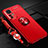 Ultra-thin Silicone Gel Soft Case Cover with Magnetic Finger Ring Stand A06 for Xiaomi Mi 12S 5G