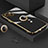 Ultra-thin Silicone Gel Soft Case Cover with Magnetic Finger Ring Stand A08 for Apple iPhone 13 Black