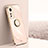 Ultra-thin Silicone Gel Soft Case Cover with Magnetic Finger Ring Stand A10 for Xiaomi Mi 12 5G Gold