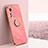 Ultra-thin Silicone Gel Soft Case Cover with Magnetic Finger Ring Stand A10 for Xiaomi Mi 12 Lite 5G Red