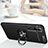 Ultra-thin Silicone Gel Soft Case Cover with Magnetic Finger Ring Stand D02 for Xiaomi Mi Note 10