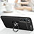 Ultra-thin Silicone Gel Soft Case Cover with Magnetic Finger Ring Stand D02 for Xiaomi Mi Note 10 Pro