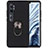 Ultra-thin Silicone Gel Soft Case Cover with Magnetic Finger Ring Stand D04 for Xiaomi Mi Note 10