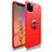 Ultra-thin Silicone Gel Soft Case Cover with Magnetic Finger Ring Stand for Apple iPhone 11 Pro Max Red