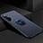 Ultra-thin Silicone Gel Soft Case Cover with Magnetic Finger Ring Stand for Huawei Honor 20 Pro Blue