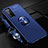 Ultra-thin Silicone Gel Soft Case Cover with Magnetic Finger Ring Stand for Huawei Honor 30 Pro+ Plus Blue