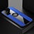 Ultra-thin Silicone Gel Soft Case Cover with Magnetic Finger Ring Stand for Huawei Honor 30S Blue